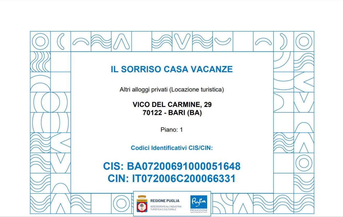 בארי Il Sorriso Casa Vacanze מראה חיצוני תמונה